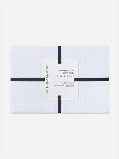 The Edit Super King 500 Thread Count Fitted Sheet