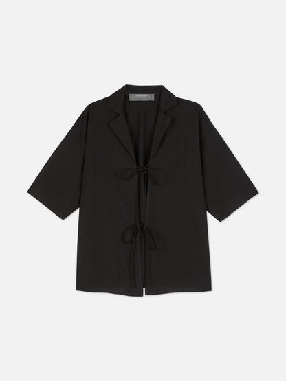 Tie-Front Short Sleeve Shirt