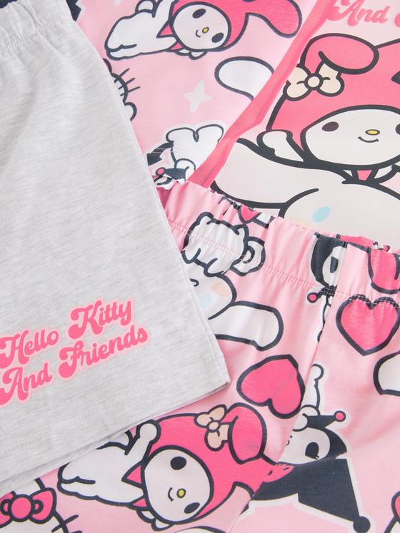 2pk Hello Kitty And Friends Shorts Pyjamas