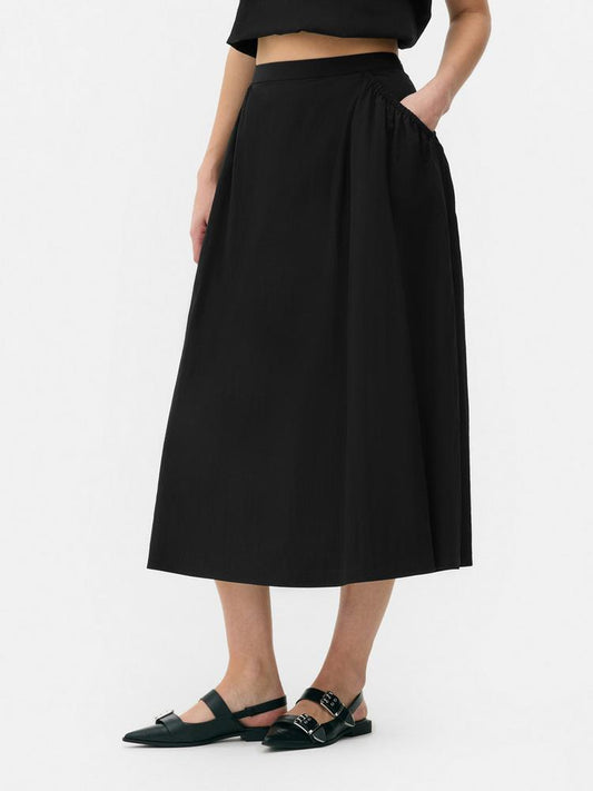 Co-ord Side Circle Midi Skirt