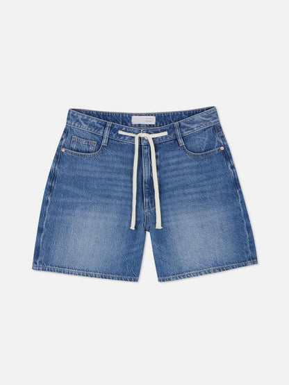 Tie Front Denim Shorts