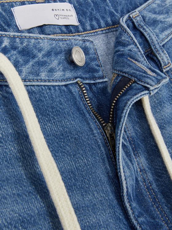 Tie Front Denim Shorts