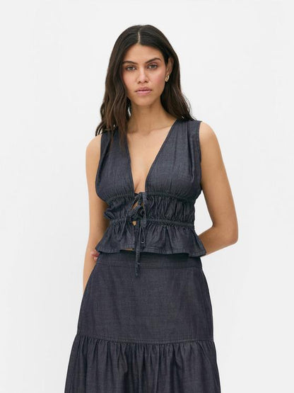 Tie-Front Top