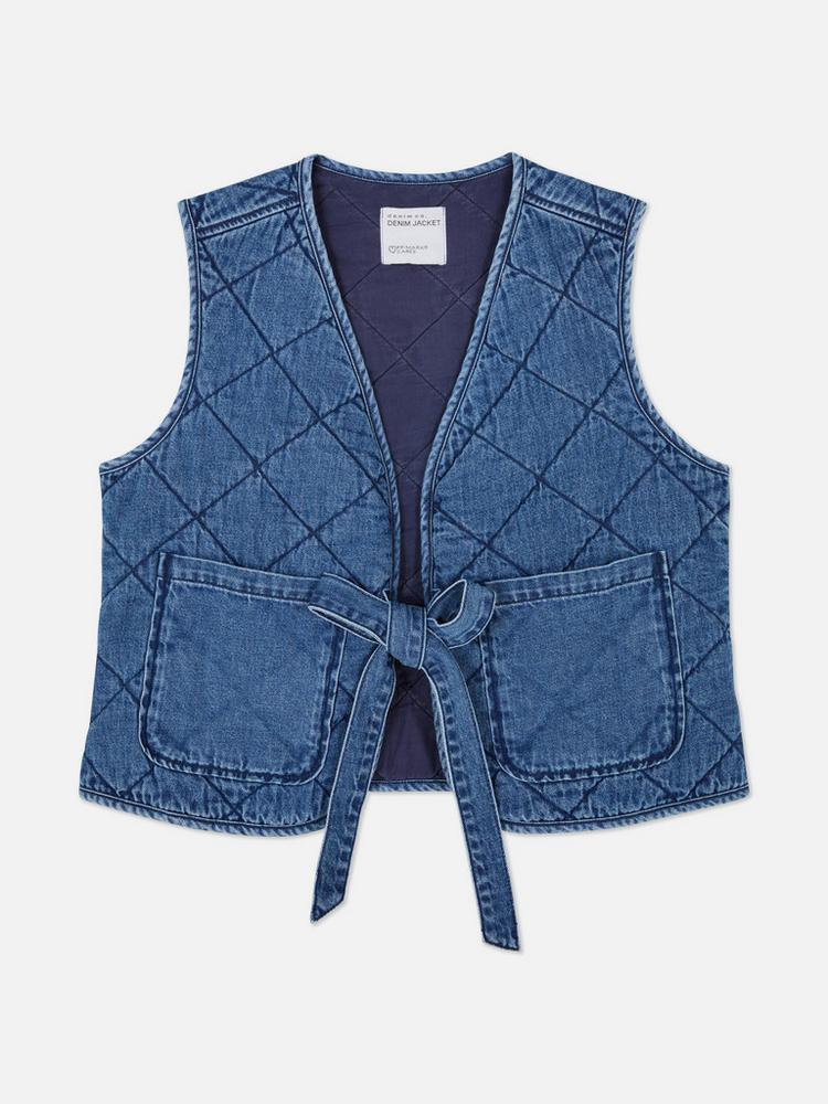 Denim Quilted Gilet