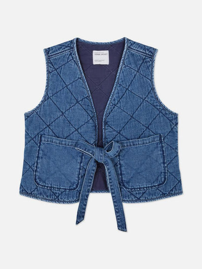Denim Quilted Gilet