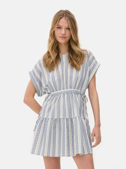 Tiered Mini Smock Dress
