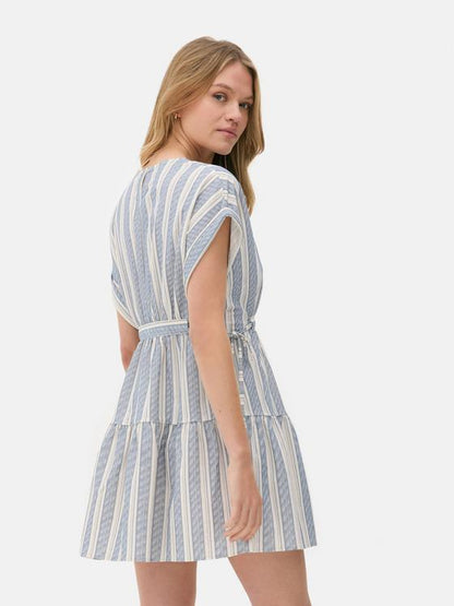 Tiered Mini Smock Dress