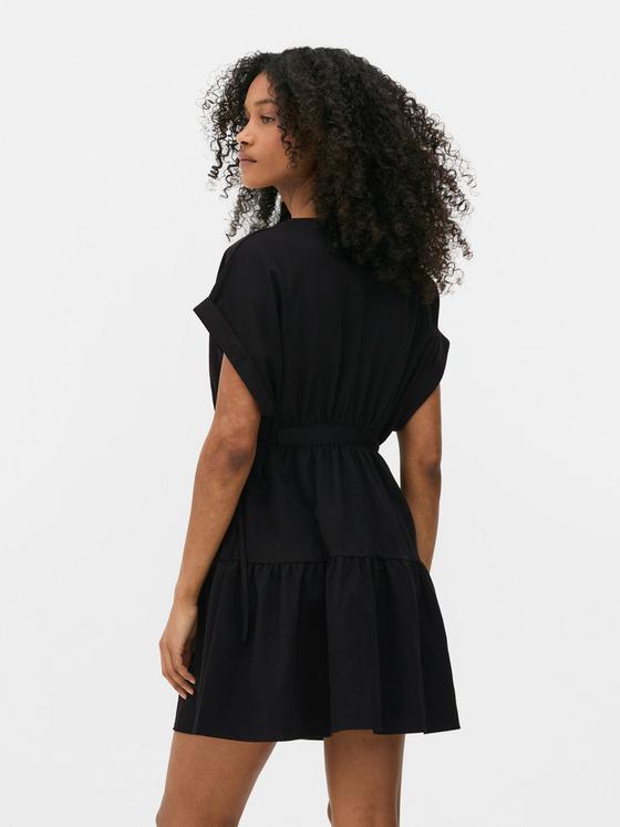 Tiered Mini Smock Dress