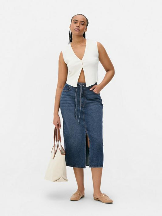 Denim Maxi Skirt