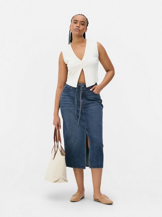 Denim Maxi Skirt