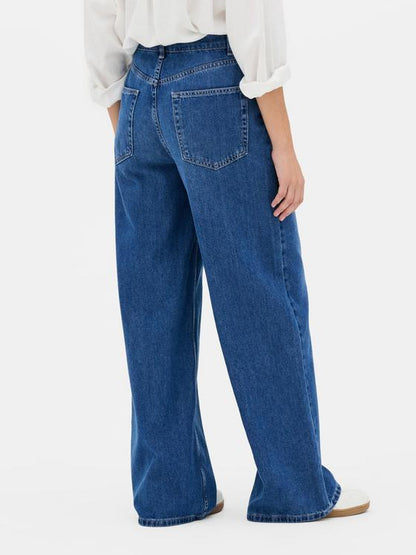 Tie Waist Mid-Rise Jeans