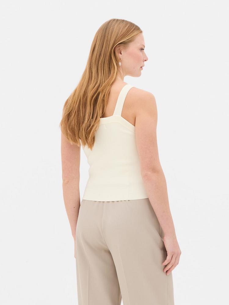 Pearl Square Neck Knitted Vest