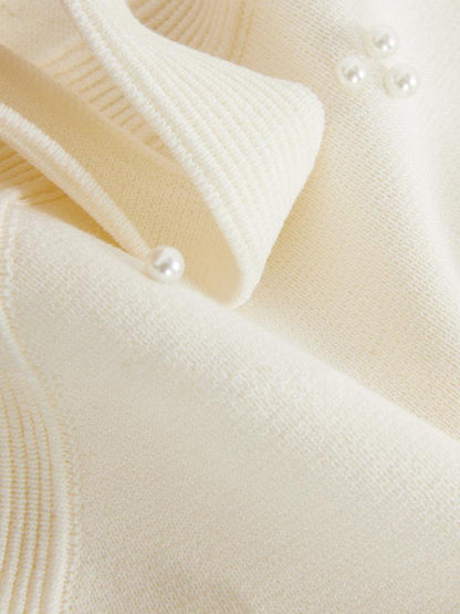 Pearl Square Neck Knitted Vest