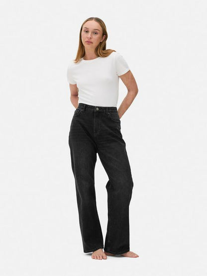 Straight Leg Denim Jeans | Short & Long