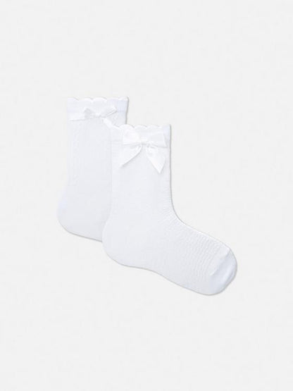 2pk Occasion Bow Ankle Socks