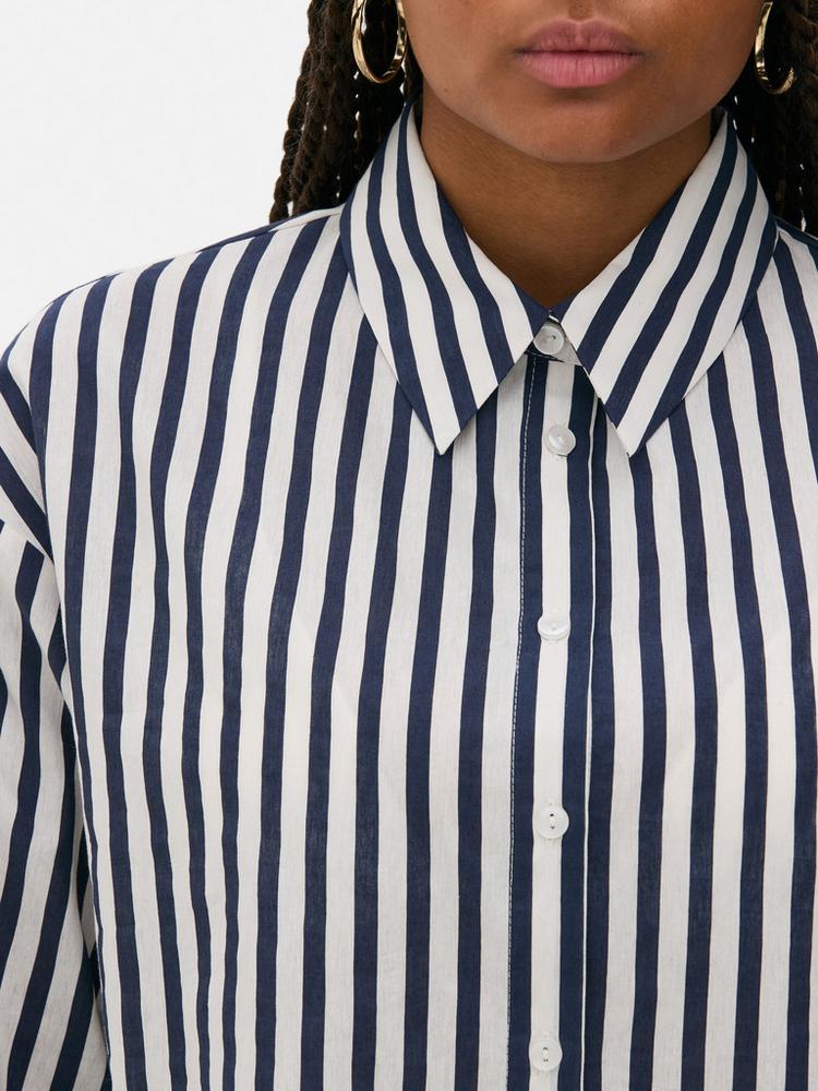 Striped Poplin Shirt