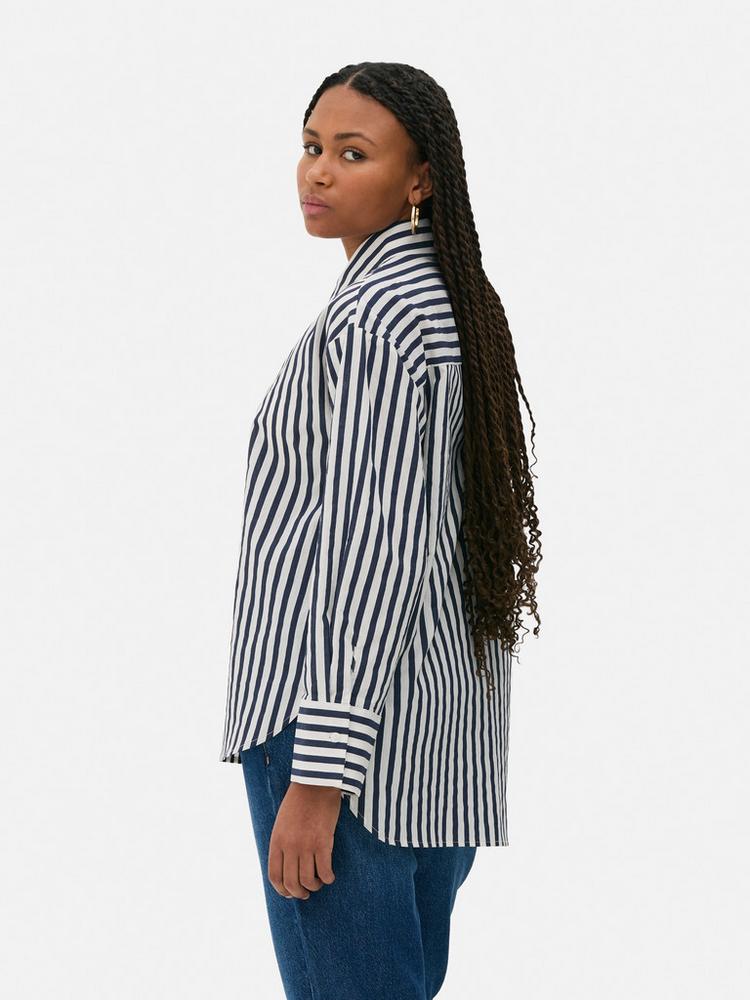 Striped Poplin Shirt