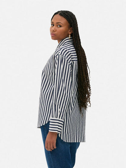 Striped Poplin Shirt