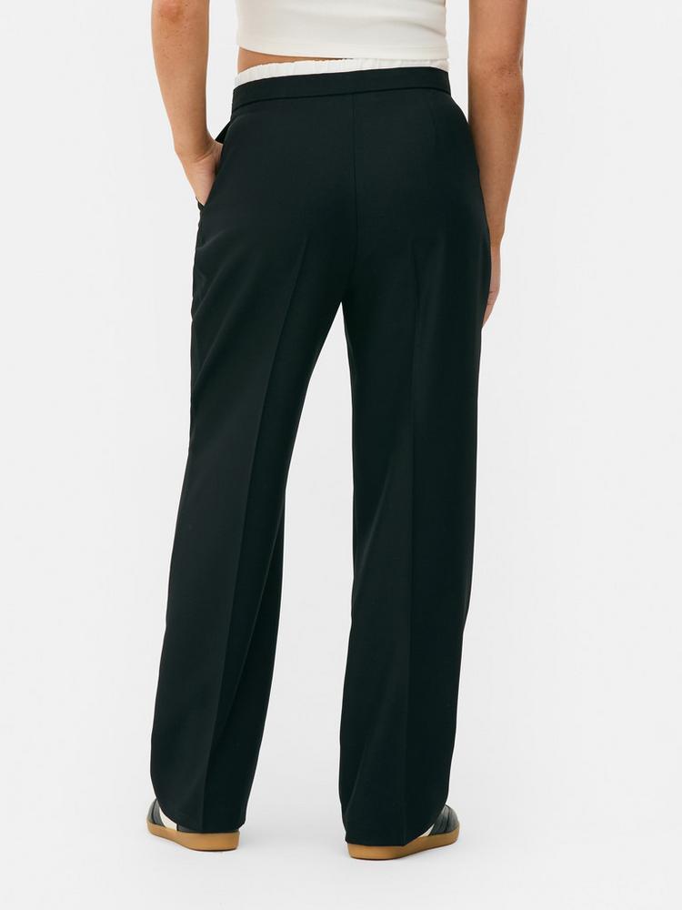Contrast Waist Trousers