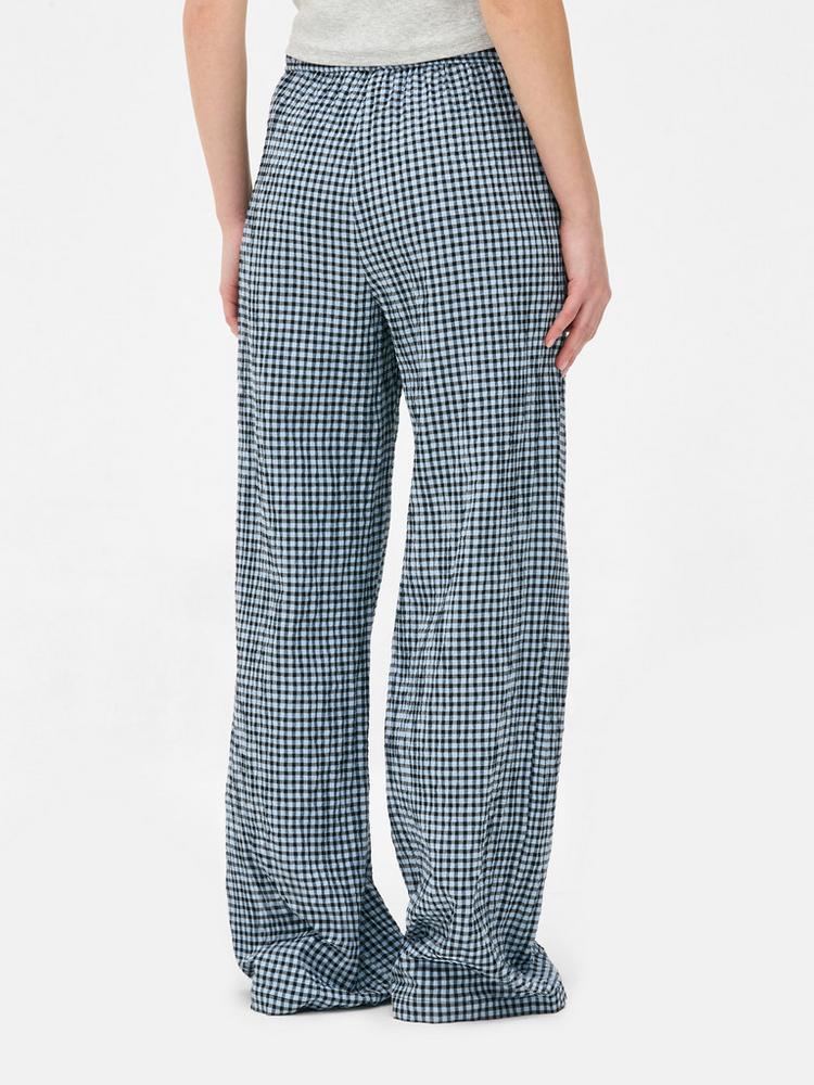 Check Drawstring Trousers