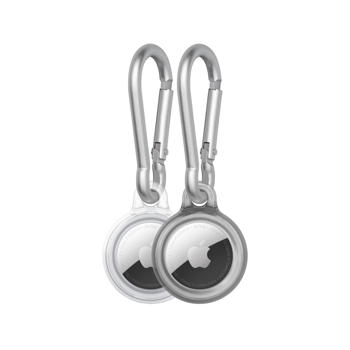 Tech21 EvoPop for AirTag (2 pack) - Gray/Clear