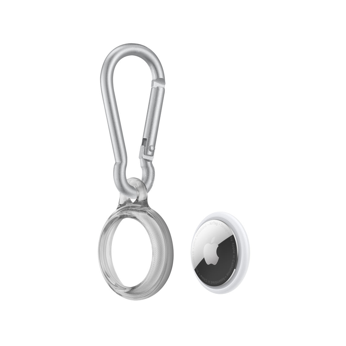Tech21 EvoPop for AirTag (2 pack) - Gray/Clear
