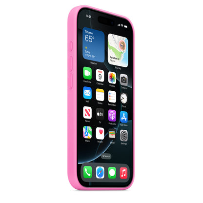 iPhone 16 Pro Silicone Case with MagSafe - Peony