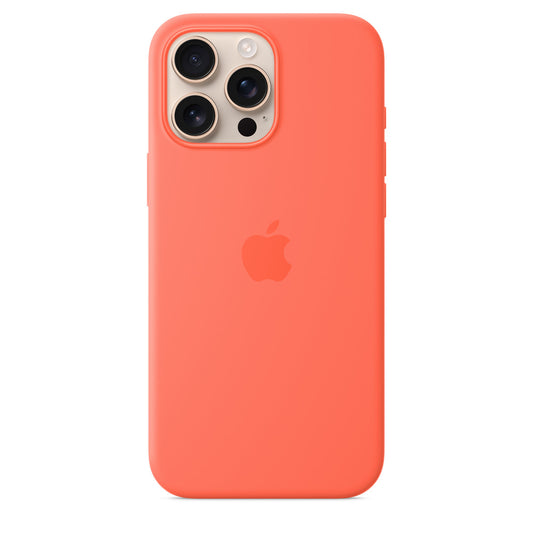 iPhone 16 Pro Max Silicone Case with MagSafe – Tangerine