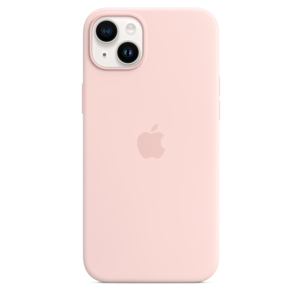 iPhone 14 Plus Silicone Case with MagSafe - Chalk Pink