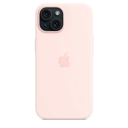 iPhone 15 Silicone Case with MagSafe - Light Pink