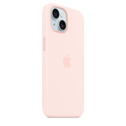 iPhone 15 Silicone Case with MagSafe - Light Pink