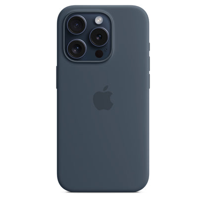 iPhone 15 Pro Silicone Case with MagSafe - Storm Blue