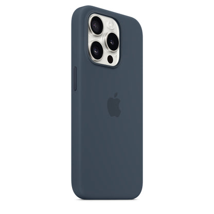iPhone 15 Pro Silicone Case with MagSafe - Storm Blue