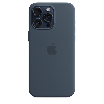 iPhone 15 Pro Max Silicone Case with MagSafe - Storm Blue