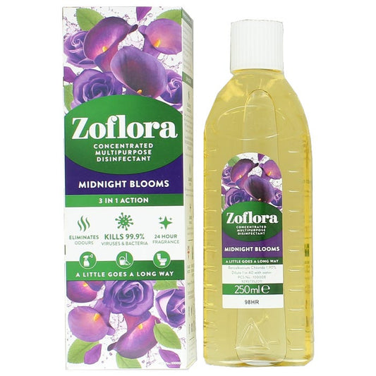 Zoflora Antibacterial Concentrated Disinfectant in Midnight Blooms 250ml