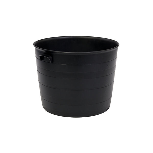 Blacksmith Black Plastic Round Planter (H)28cm (W)35cm (D)35cm