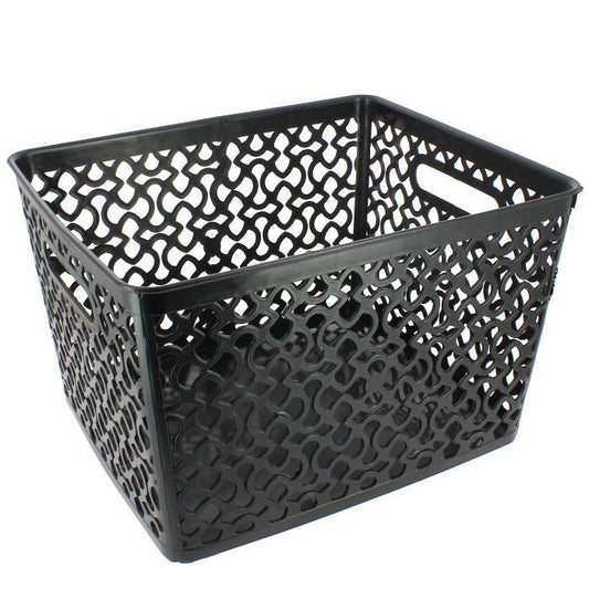 PEP&CO Home XXL Organiser Pattern Basket - Black