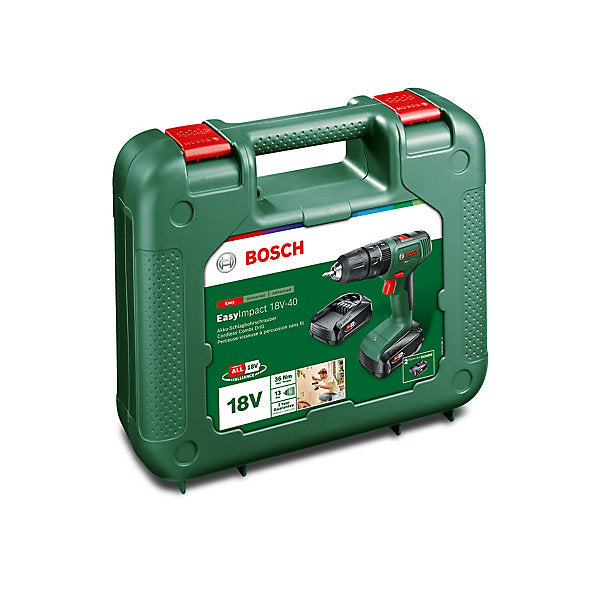 Bosch 18V Li-ion Cordless Combi drill (2 x 2Ah) - EasyImpact 18V-40