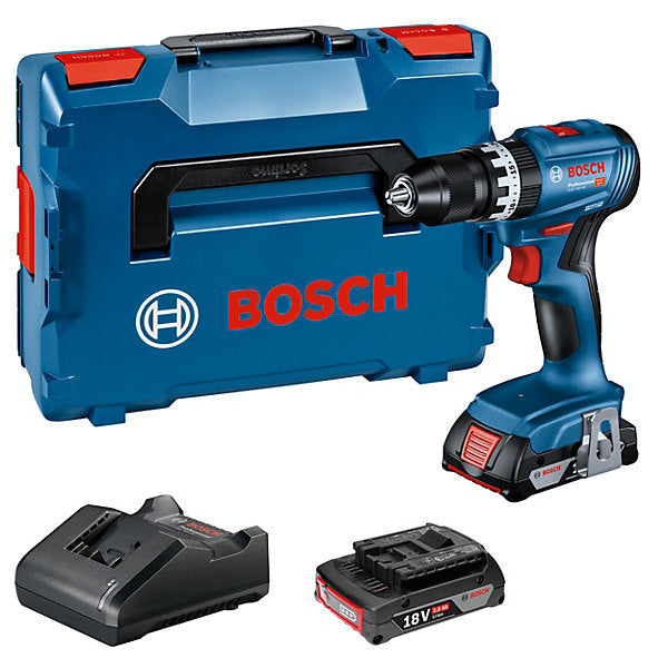 Bosch Professional 18V Li-ion Brushless Cordless Combi drill (2 x 2Ah) - GSB 18V 45