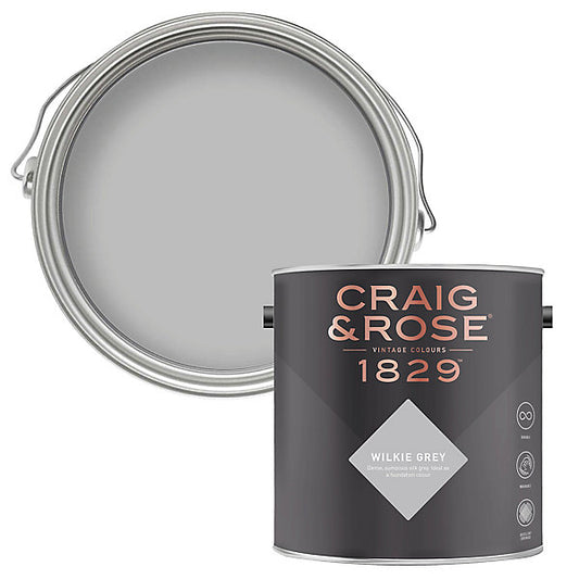 Craig & Rose 1829 Wilkie Grey Eggshell Wall paint, 750ml