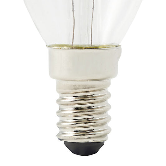 Diall E14 1.8W 250lm Clear Candle Warm white LED filament Light bulb