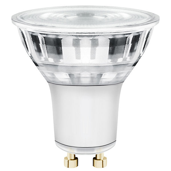 Diall GU10 3.6W 345lm 36° Clear Reflector spot Warm white LED Light bulb, Pack of 3