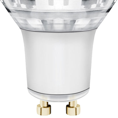 Diall GU10 3.6W 345lm 36° Clear Reflector spot Warm white LED Light bulb, Pack of 3