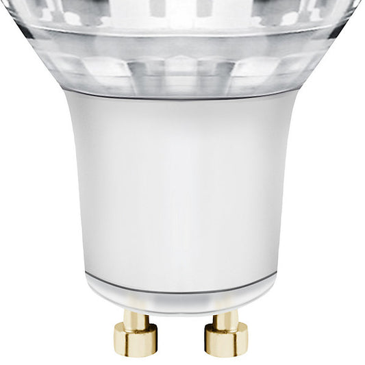 Diall GU10 3.6W 345lm 36° Clear Reflector spot Warm white LED Light bulb, Pack of 3
