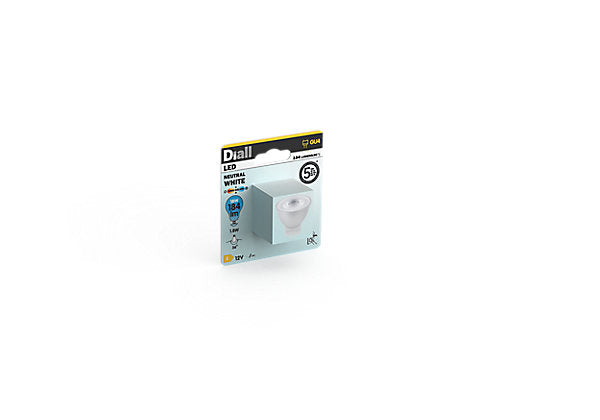 Diall GU4 1.8W Neutral white LED Utility Light bulb
