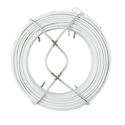 Diall White PVC & steel Wire, (L)50m (Dia)1.4mm