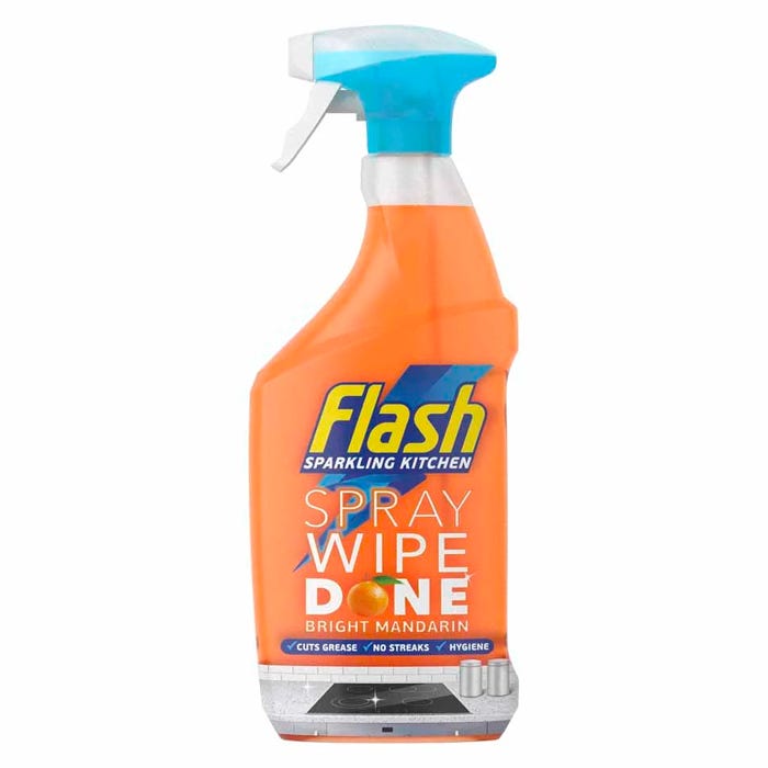 Flash Spray Wipe Done Bright Mandarin Cleaning Spray 800ml