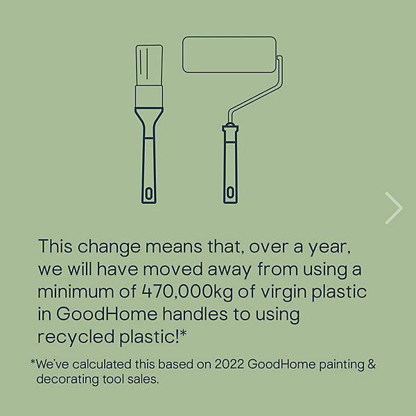 GoodHome 2" Fine filament tip Comfort Flat paint brush