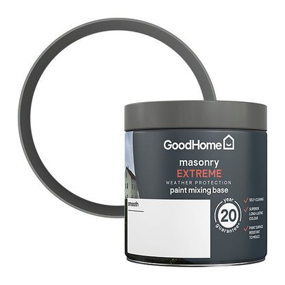 GoodHome Extreme Exterior Masonry Matt Emulsion, Base A, 236ml Tester pot