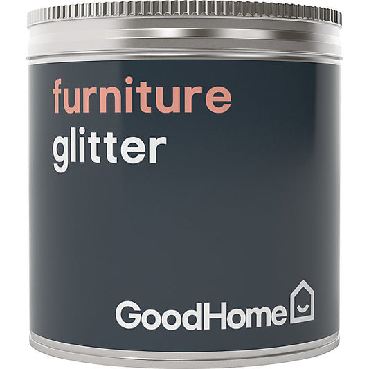 GoodHome Silver effect Furniture Paint Glitter Pot, 50g